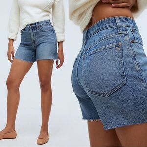 Madewell high rise denim shorts
